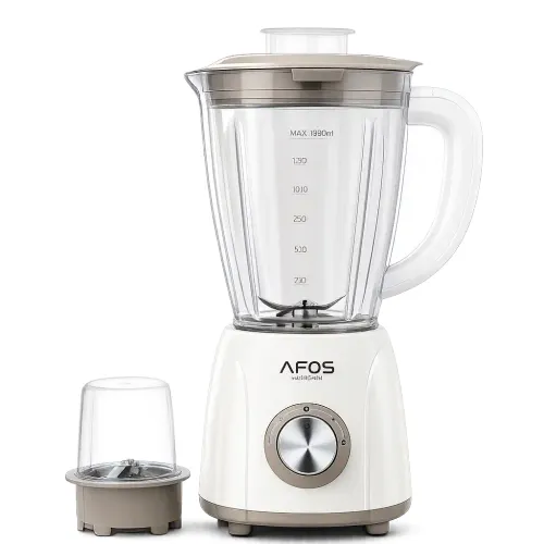 Blendy Blender 250 W Avec Bol En Verre 1,4 L & Moulin – 4 Lames En Inox