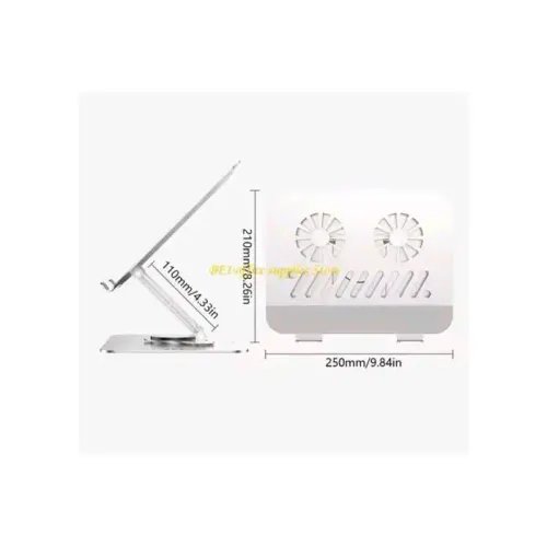 Support Réglable Pour Pc Portable Et Tablette Avec Ventilateur De Refroidissement Intégré