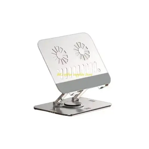 Support Réglable Pour Pc Portable Et Tablette Avec Ventilateur De Refroidissement Intégré