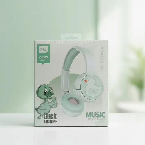 Casque Bluetooth Sans Fil Sur Loreille, Design De Dessin Animé Léger, Casque De Jeu Et De Sport