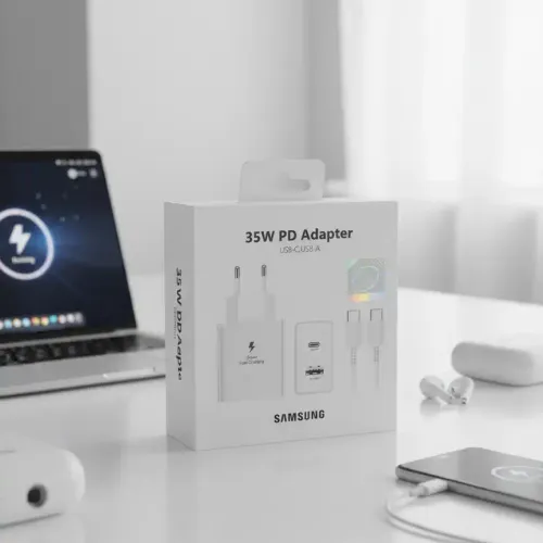 Chargeur Secteur Ultra Rapide 35w – Blanc