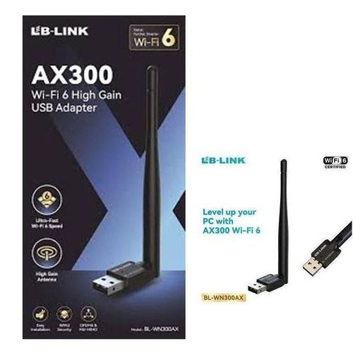 Lb Link Adaptateur Usb Wifi Puissant Bl-wn300ax Usb Wi-fi 6 Ax300 Haute Performance