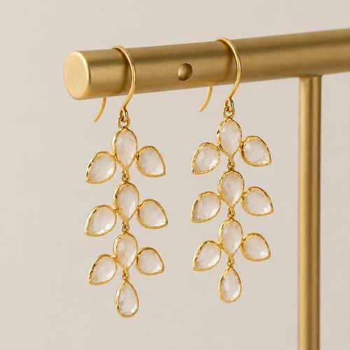 Boucles D’oreille En Pierre De Lune