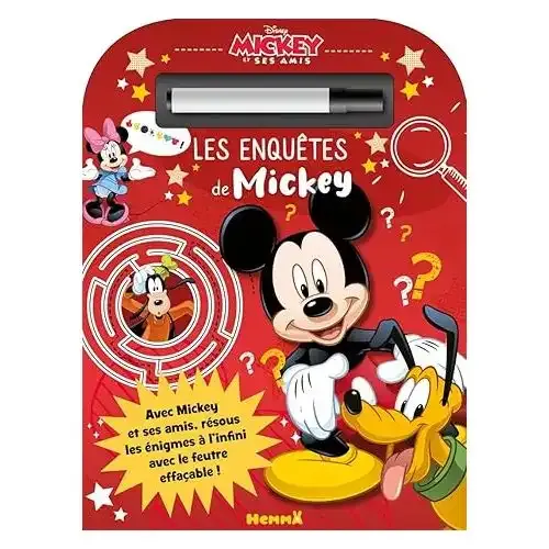Les Enquêtes De Mickey - Avec 1 Feutre Effaçable