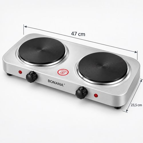 Plaque De Cuisson Électrique Double – 2000 W