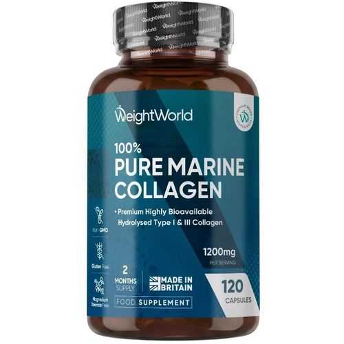 100% Pure Collagene Marin Hydrolysé 1200 Mg Peau, Les Cheveux, Ongles, Os Et Les Articulations