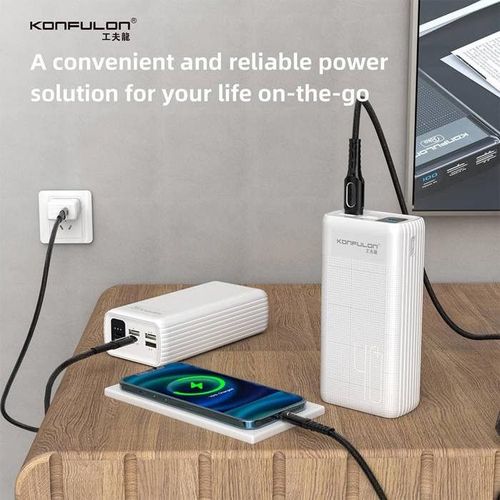 Powerbank 40000 Mah Konfulon A21l – Batterie Externe Haute Capacité – Couleur Aléatoire