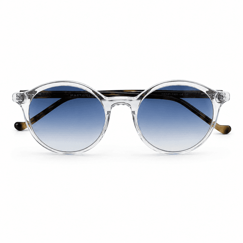 Lunettes De Soleil Transparentes Rondes Dégradé