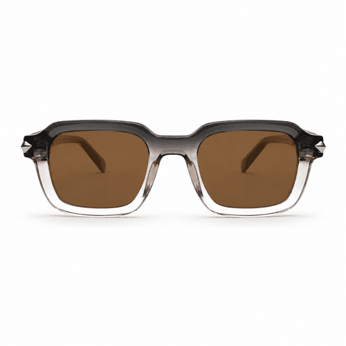 Lunettes De Soleil Martinelli Transparentes Carrées Marron Dégradé