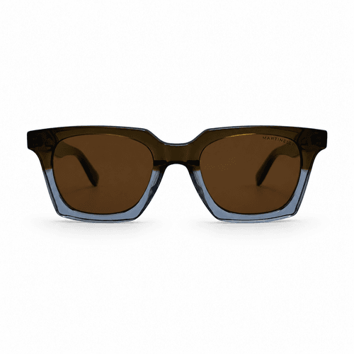 Lunettes De Soleil Bicolores - Style Carré Unisexe