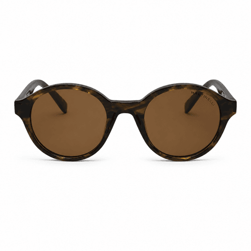 Lunettes De Soleil Rondes Écaille - Style Élégant 