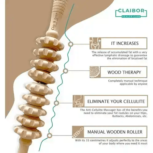 Outil De Massage Manuel En Bois Pour Maderothérapie - Marque Couleur Design Aleatoire