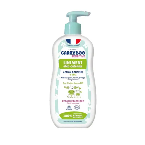 Carryboo Liniment Oléo-calcaire 450 Ml Soin Change Bébé Naturel Nettoie Protège Siège