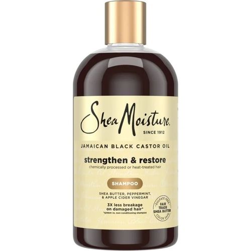 Shea Moisture Shampooing Fortifiant Et Réparateur, Huile De Ricin Noire Jamaïcaine - 384ml