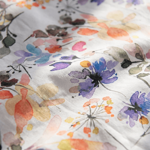 Housse De Couette - Grain De Vie - Jardin Secret - Antiallergique - 240x260 Cm - 2 Taies Offertes