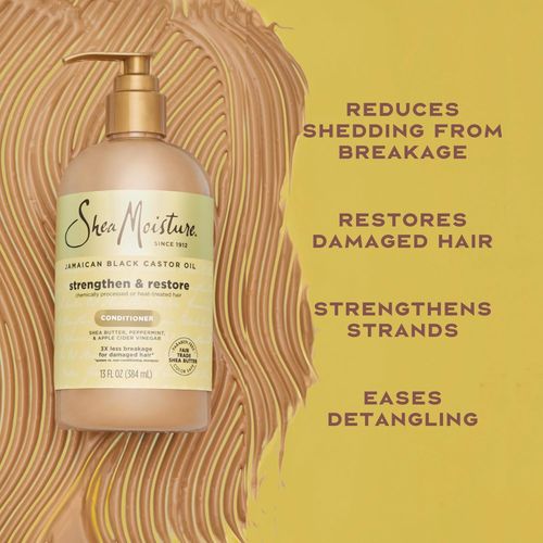 Shea Moisture Conditionneur Fortifiant Et Réparateur, Huile De Ricin Jamaïcaine - 384 Ml