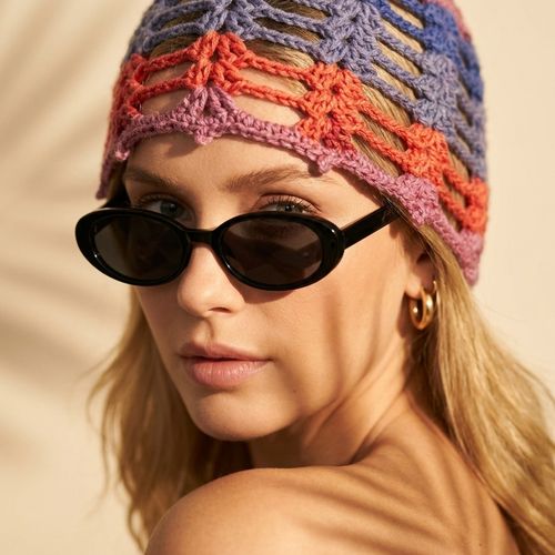 Bonnet Turban Ajouré En Crochet Fait Main – Coton Premium Spécial Été/saison Chaude