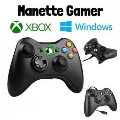 Manette de Jeu pour Xbox 360 et PC Jeux Windows avec Vibration thumbnail 2