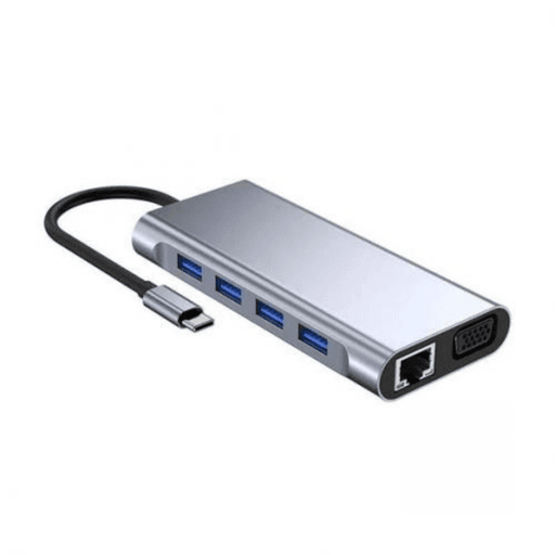 Hub Type-c 11 en 1 Station d’accueil Compatible Macbook et PC, HDMI VGA RJ45 thumbnail 3