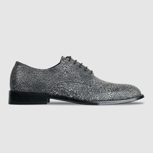 Miler: Derby - Cuir gris métallique thumbnail 1