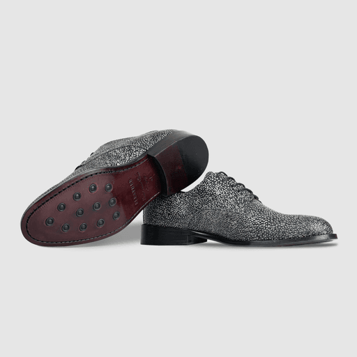 Miler: Derby - Cuir gris métallique thumbnail 3
