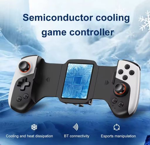 Manette de jeu télescopique 2 en 1, contrôleur de jeu mobile sans fil, manette de refroidissement pour touristes thumbnail 2