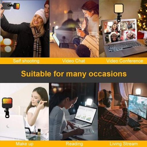 Lampe vidéo Selfie Light LED avec Clip annulaire thumbnail 3