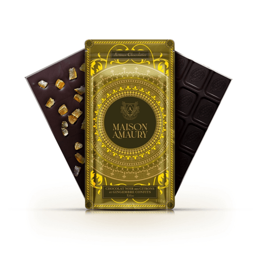 Tablette Chocolat Noir Au Citron Et Gingembre Confits thumbnail 3