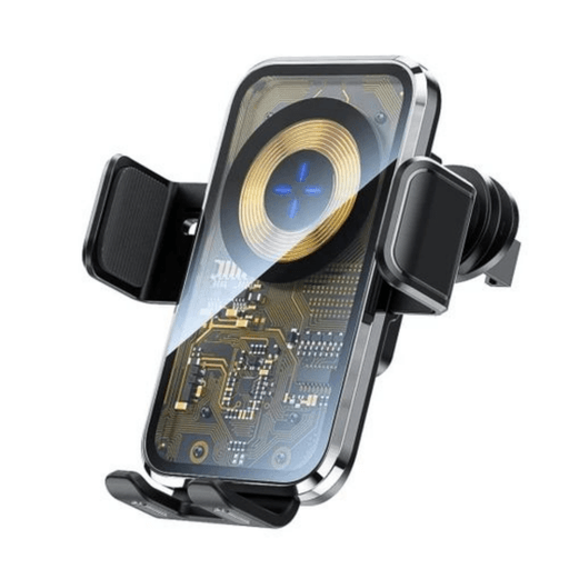 Support de téléphone à serrage automatique à charge rapide, 15W, grille daération thumbnail 3