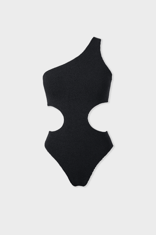 Maillot de bain 1 pièce découpe côte en matière extensible thumbnail 4