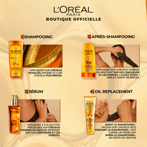 Elsève - Huile Extraordinaire - Shampooing nutrition cheveux normaux à secs 200ML thumbnail 4