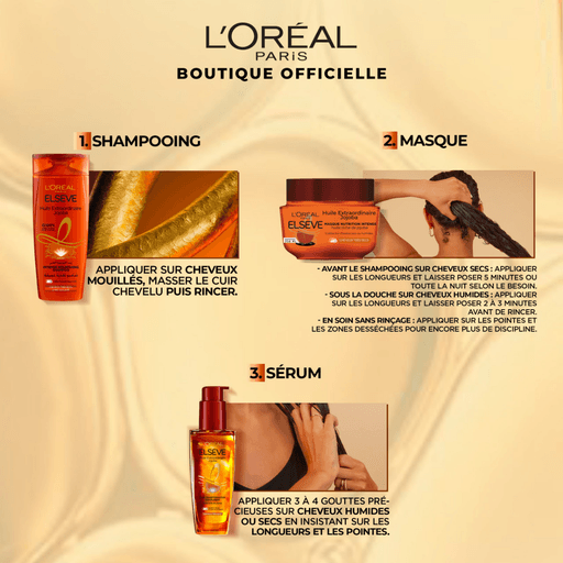 Elsève - Huile Extraordinaire - Shampooing nutrition cheveux très secs 200ML thumbnail 4