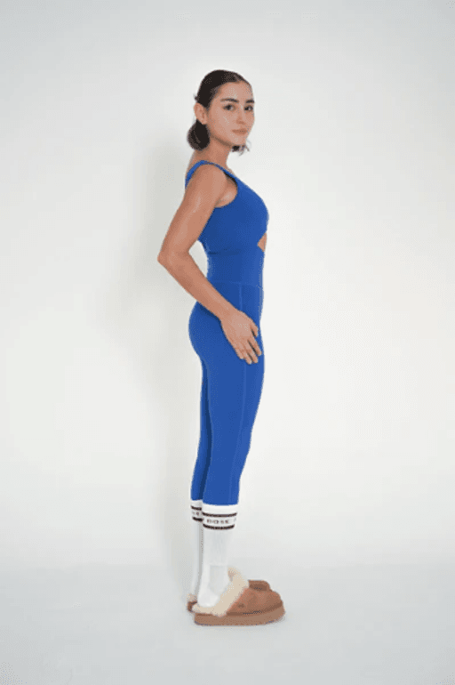 Jump Suit - Cut Out- Blue Electric thumbnail 2