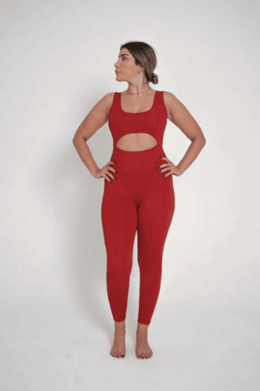 Jump Suit - Cut Out- Red Cherry thumbnail 1