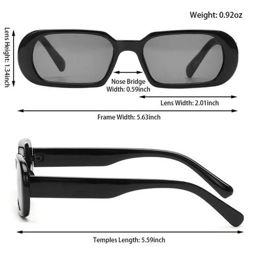 Lunettes de soleil rectangulaire thumbnail 1