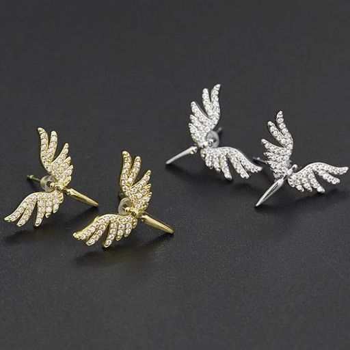 Ensemble de Boucles D'oreilles avec Ailes D'ange thumbnail 3