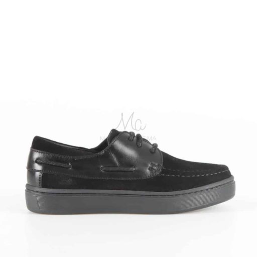 JERSEY - Mocassins en Daim Enfant en Bleu thumbnail 4