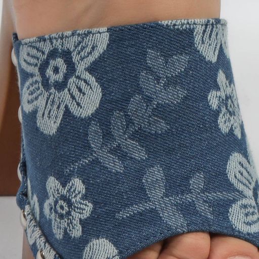 Mimosa - Sandales à Talon en Jeans thumbnail 2