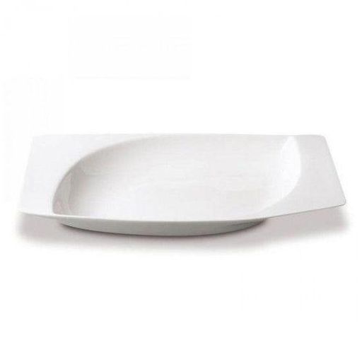 Assiette Creuse En Porcelaine Rectangulaire thumbnail 1