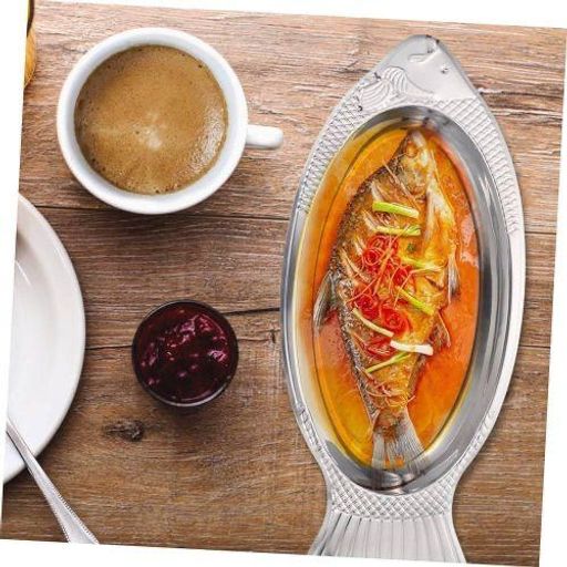 Assiette À Poisson Acier Inoxydable thumbnail 2