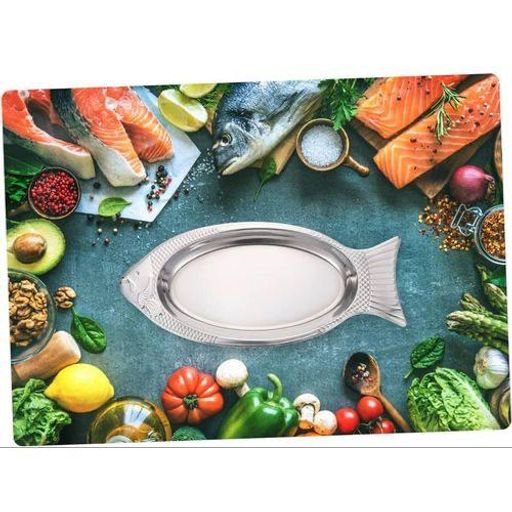 Assiette À Poisson Acier Inoxydable thumbnail 3