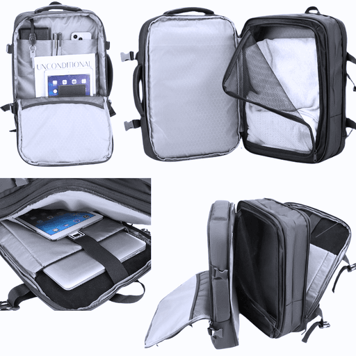 Sac à Dos Étanche avec Port Usb, Poche Pc ,Compartiment Chaussures pour Voyages thumbnail 3