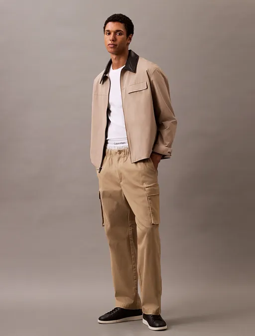 Pantalon Cargo Droit en Coton thumbnail 2