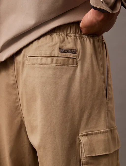 Pantalon Cargo Droit en Coton thumbnail 3