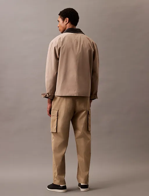 Pantalon Cargo Droit en Coton thumbnail 4