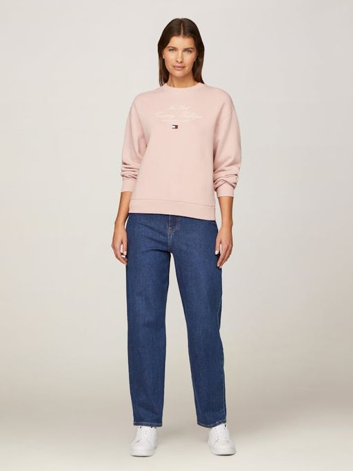Modern Regular Script Crew Neck Sweatshirt thumbnail 2
