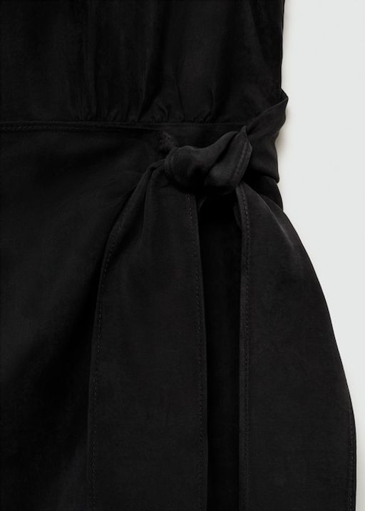 Robe Cupro Nœud Latéral thumbnail 3