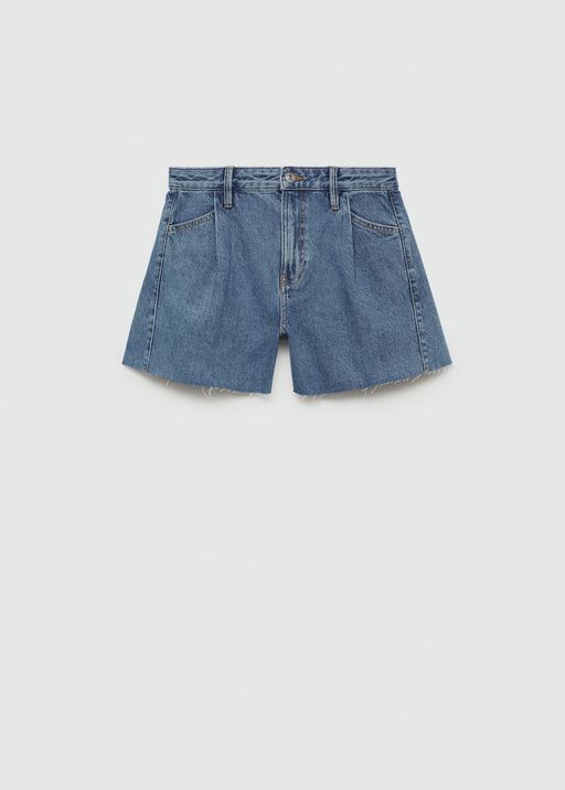 Short en Jean Revers Effilochés thumbnail 1