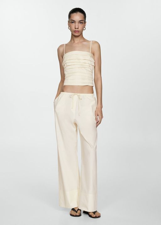 Pantalon Wide Leg Coton thumbnail 2