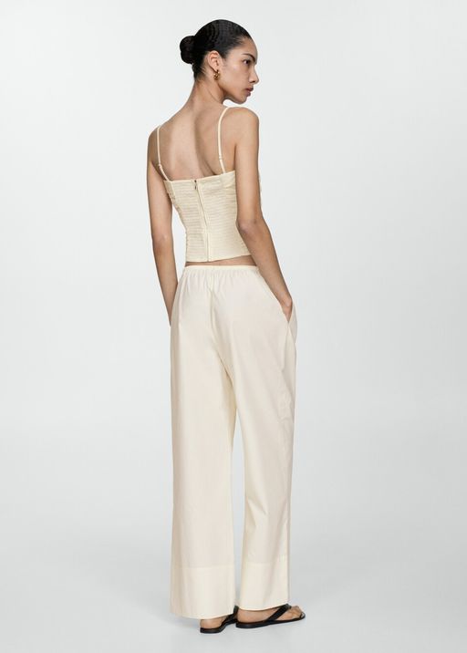 Pantalon Wide Leg Coton thumbnail 3
